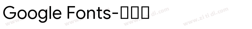 Google Fonts字体转换